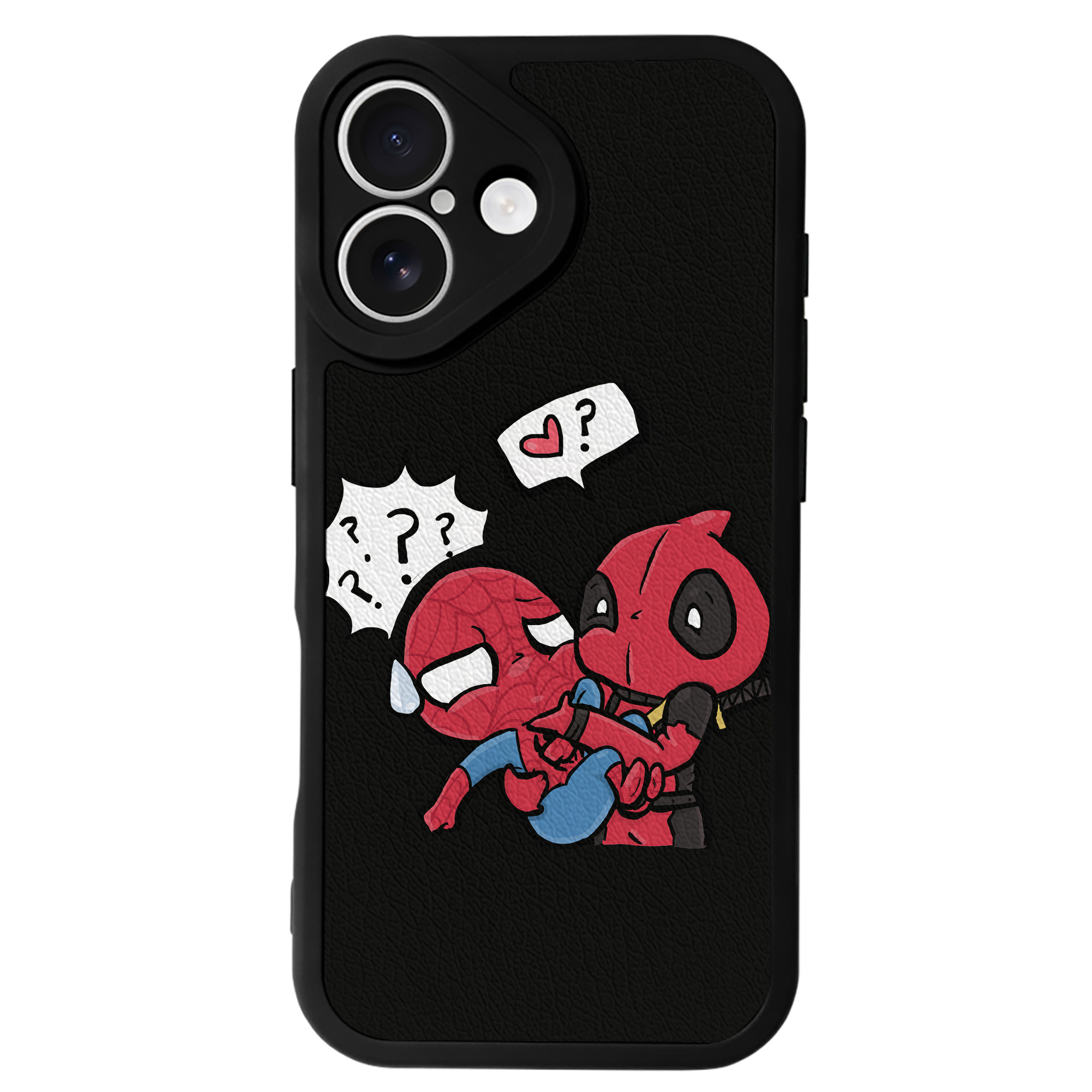 （画像用） Deadpool デッドプール 【iPhone 16シリーズ対応】シリコンスマホケース（レザー調） 材質：シリコン
